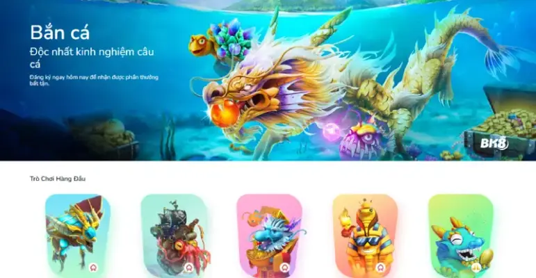 Sảnh Bắn cá BK8 rất HOT